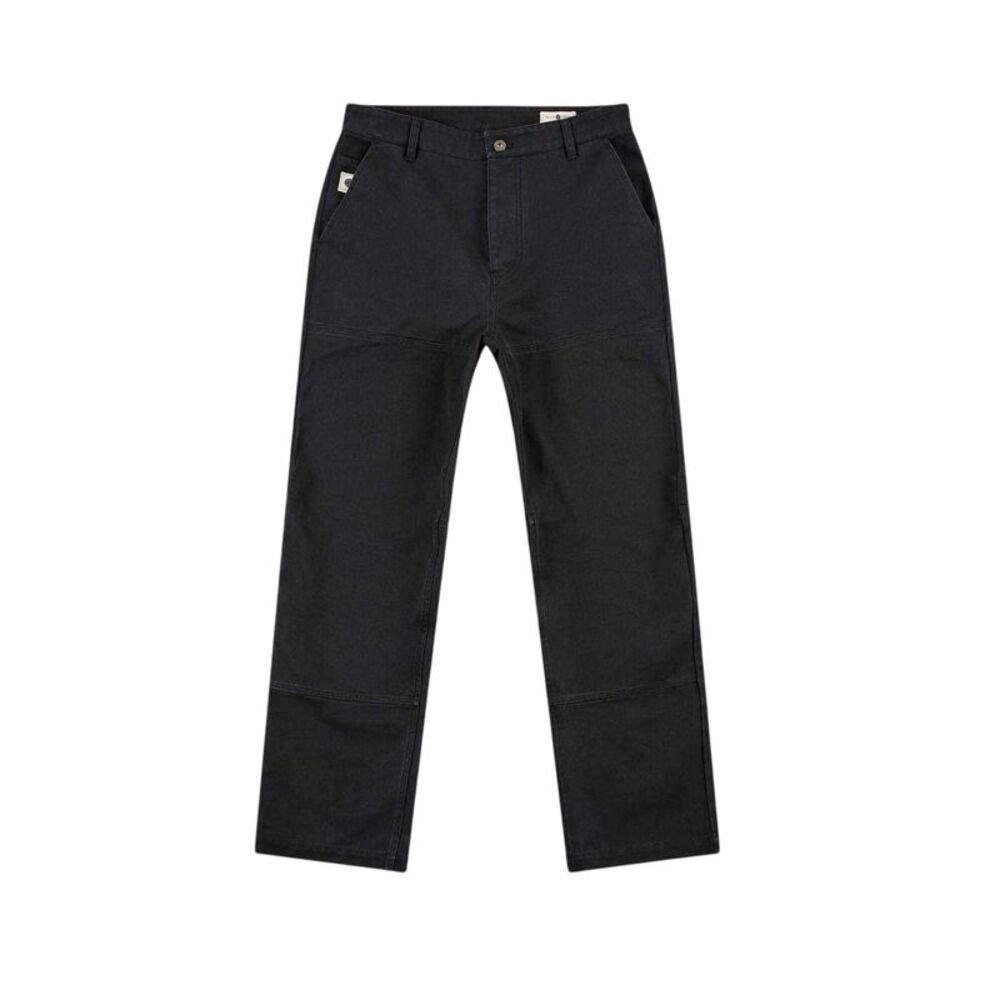 Pretty Green Mens Cotton Cargo Pants / Black